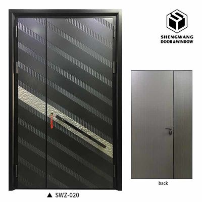 কাস্ট ভিলা খাকি তামা অ্যালুমিনিয়াম বাইরের দরজা ভাঁজ অ্যালুমিনিয়াম প্রবেশদ্বার কাস্টমাইজড প্রস্থ