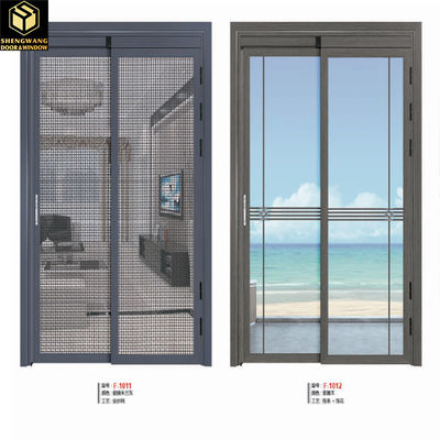 লিভিং রুম বেডরুম অ্যালুমিনিয়াম গ্লাস hinged দরজা hinged অ্যালুমিনিয়াম দরজা 35 - 45mm
