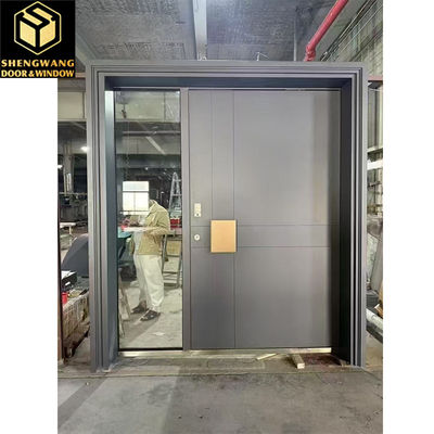 পেইন্ট কাস্টম আকার অ্যালুমিনিয়াম বাগান গেট দরজা অ্যালুমিনিয়াম সামনের পিভট প্রধান প্রবেশদ্বার দরজা